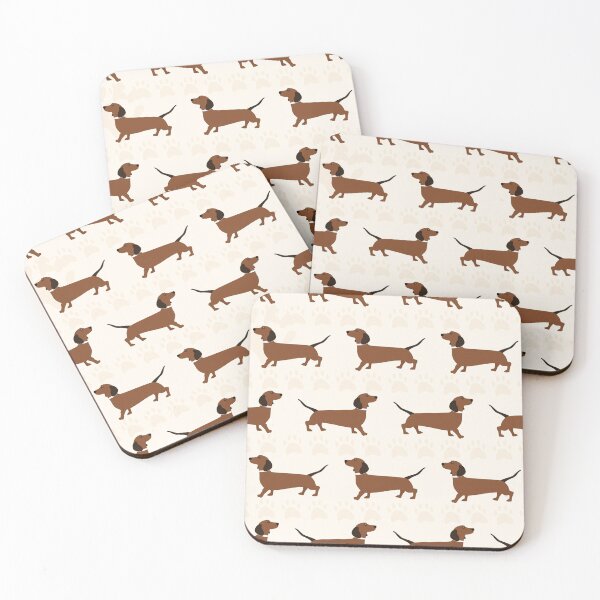 Item preview, Cute Dachshund Seamless Pattern | Adorable Wiener Dog Repeat Print | Sausage Dog Illustration for Dog Lovers designed and sold by RJACreative.