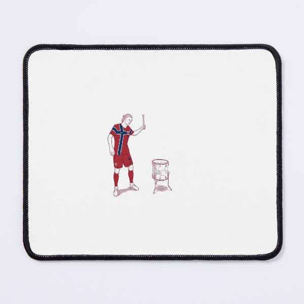 Item preview, Haaland Playing Drum - Norway Football Minimalist Line Art designed and sold by Dennis Line Art.