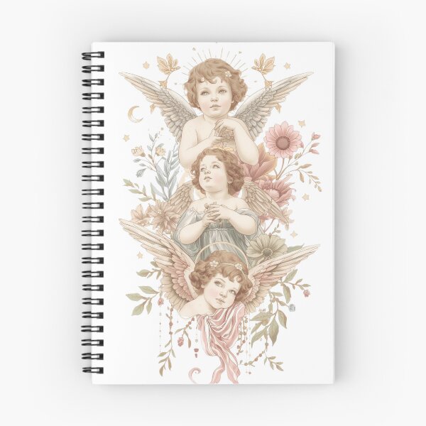Item preview, Vintage Cherub Angels Pastel Floral Art designed and sold by Skyrocketz.
