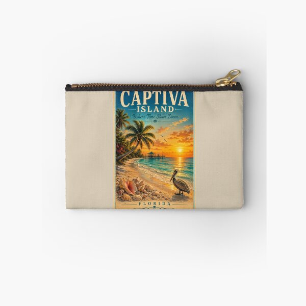Item preview, Captiva Island | Where Time Slows Down Vintage Travel Poster | Florida Gulf Coast designed and sold by piketo.