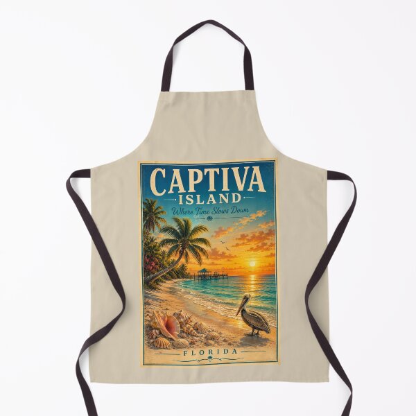 Item preview, Captiva Island | Where Time Slows Down Vintage Travel Poster | Florida Gulf Coast designed and sold by piketo.