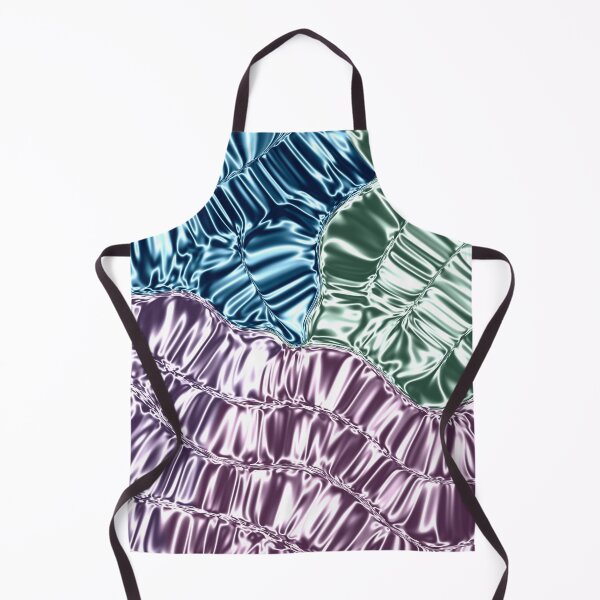 Item preview, Silky Satin Ruffles Pink Green Blue designed and sold by HydrangeaDelMar.