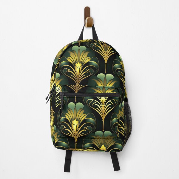Item preview, Sophisticated Green And Golden Hues Art Deco Pattern designed and sold by DEC02.