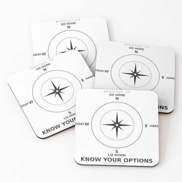 Item preview, Know Your Options Funny Deadpan Compass Rose Sarcastic Design designed and sold by deadpansupplyco.
