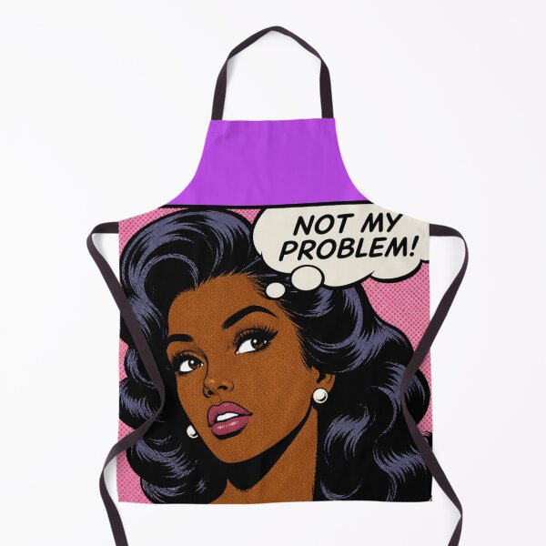 Item preview, Not My Problem! Retro Black Pop Art Comic T-Shirt designed and sold by BooksandBats.