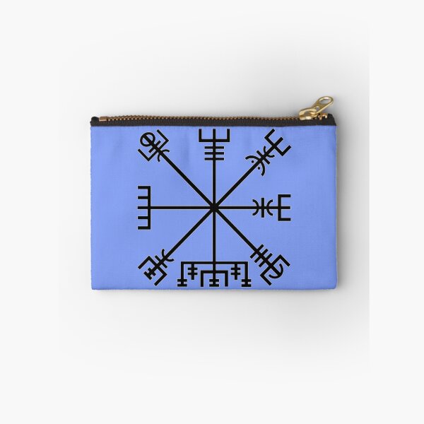 Item preview, Vegvísir Icelandic Wayfinder Symbol, Nordic Compass of Guidance and Protection in black. designed and sold by shorethings.