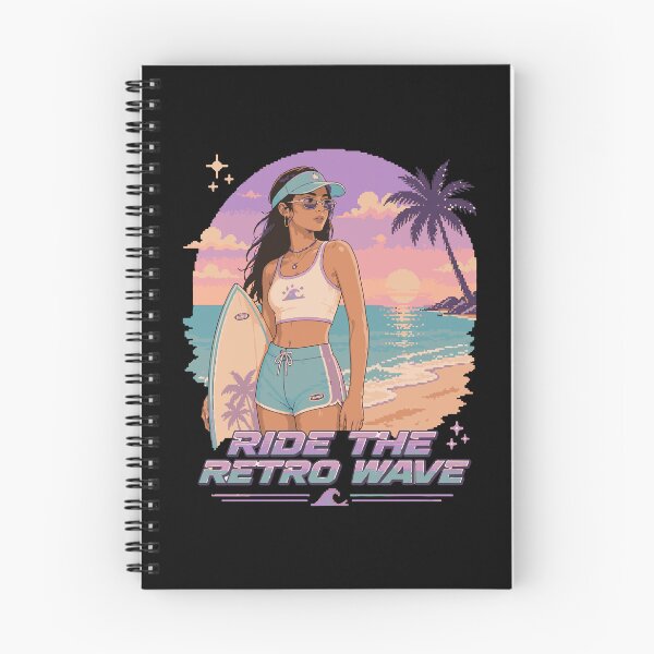 Item preview, Retro Pixel Surfer Girl Y2K designed and sold by BRROOLY.