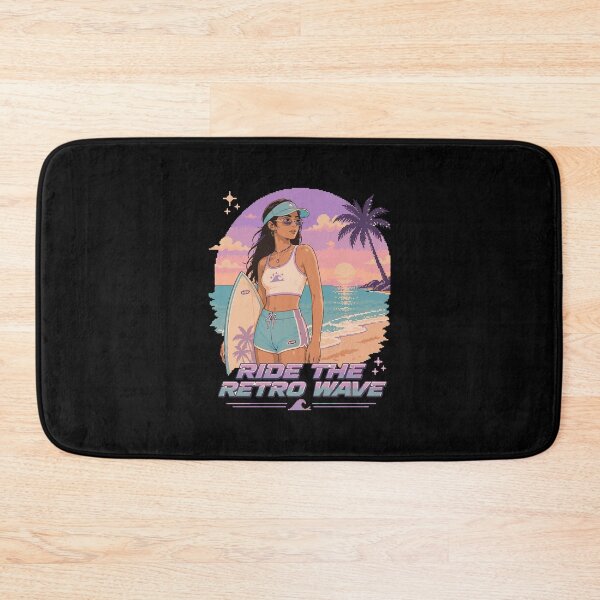 Item preview, Retro Pixel Surfer Girl Y2K designed and sold by BRROOLY.