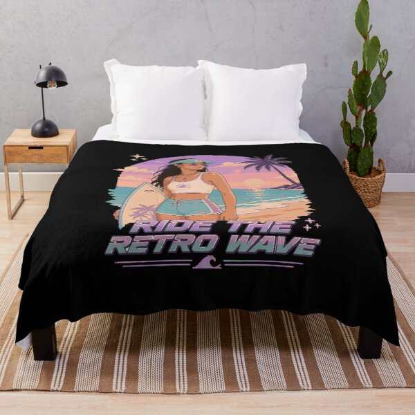 Item preview, Retro Pixel Surfer Girl Y2K designed and sold by BRROOLY.
