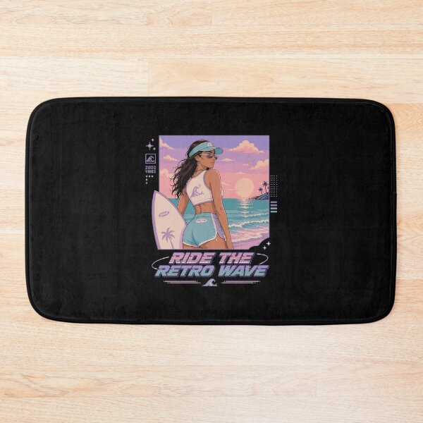 Item preview, Retro Pixel Surfer Girl Y2K designed and sold by BRROOLY.