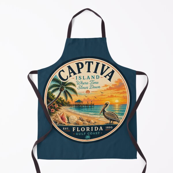 Item preview, Captiva Island Badge | Where Time Slows Down Retro Florida Gulf Coast Emblem designed and sold by piketo.