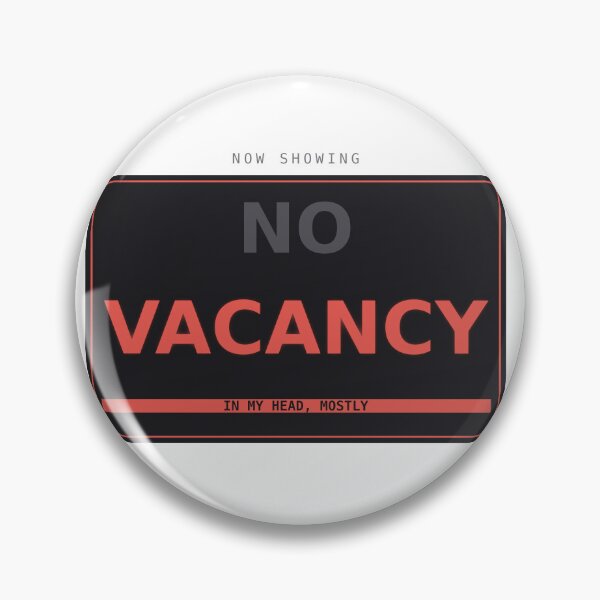 Item preview, Vacancy In My Head Mostly Funny Deadpan Neon Sign Design designed and sold by deadpansupplyco.