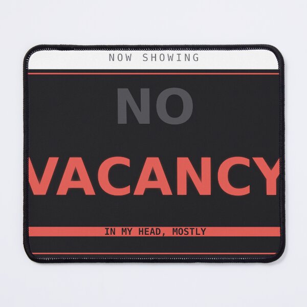 Item preview, Vacancy In My Head Mostly Funny Deadpan Neon Sign Design designed and sold by deadpansupplyco.