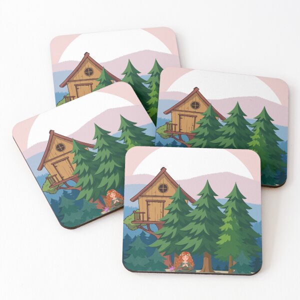 Item preview, Sunset meditation peaceful life in the trees. designed and sold by MountainRoisin.
