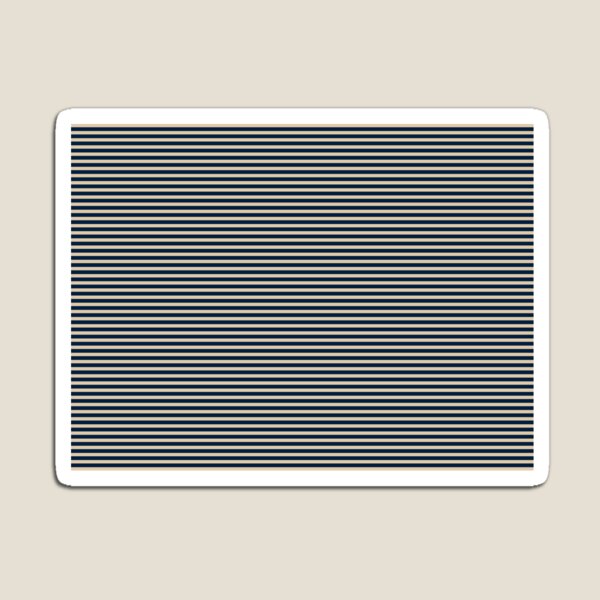 Item preview, Ultra Fine Stripe Narrow Pinstripe Pattern in Mid Mod Navy Blue and Beige designed and sold by kierkegaard.