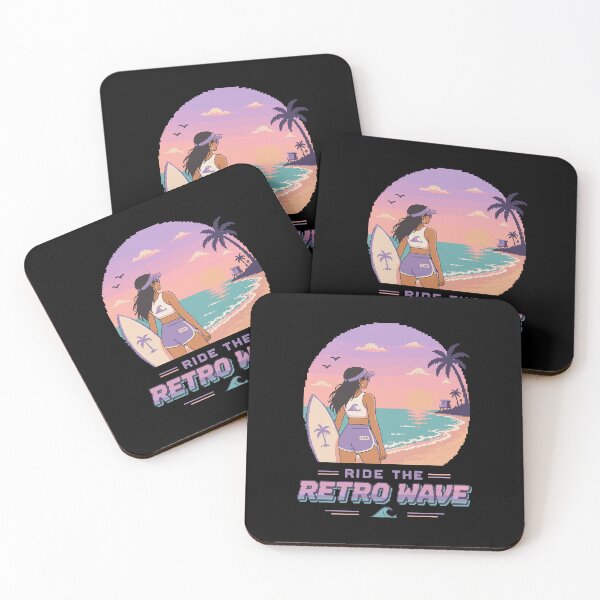 Item preview, Retro Pixel Surfer Girl Y2K designed and sold by BRROOLY.