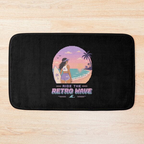 Item preview, Retro Pixel Surfer Girl Y2K designed and sold by BRROOLY.