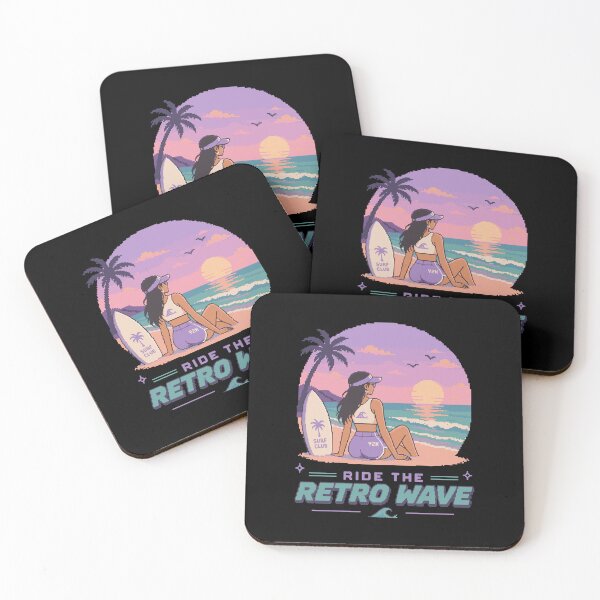 Item preview, Retro Pixel Surfer Girl Y2K designed and sold by BRROOLY.