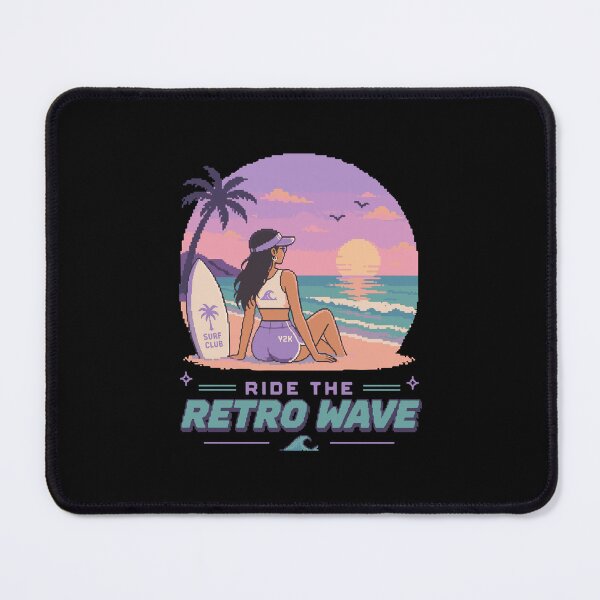Item preview, Retro Pixel Surfer Girl Y2K designed and sold by BRROOLY.