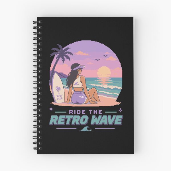 Item preview, Retro Pixel Surfer Girl Y2K designed and sold by BRROOLY.