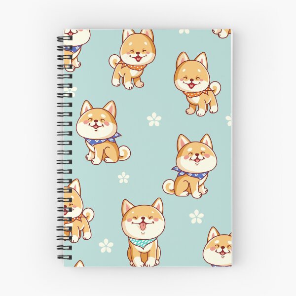 Item preview, Cute Shiba Inu Seamless Pattern | Kawaii Japanese Dog Repeat Print | Adorable Puppy Illustration for Dog Lovers designed and sold by RJACreative.