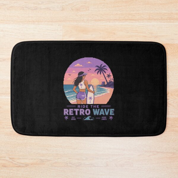 Item preview, Retro Pixel Surfer Girl Y2K designed and sold by BRROOLY.