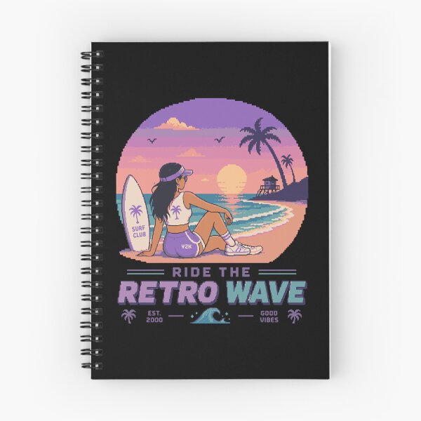 Item preview, Retro Pixel Surfer Girl Y2K designed and sold by BRROOLY.