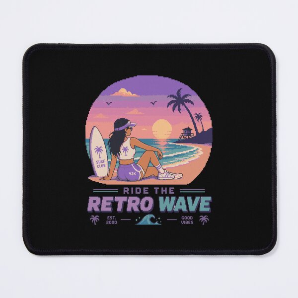 Item preview, Retro Pixel Surfer Girl Y2K designed and sold by BRROOLY.