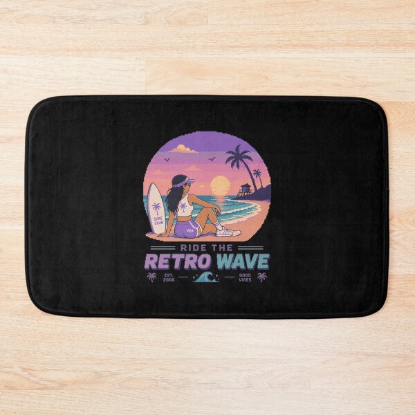 Item preview, Retro Pixel Surfer Girl Y2K designed and sold by BRROOLY.