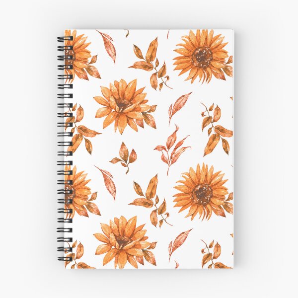 Item preview, Orange Sunflowers Classic Floral Pattern With Leaves designed and sold by DEC02.