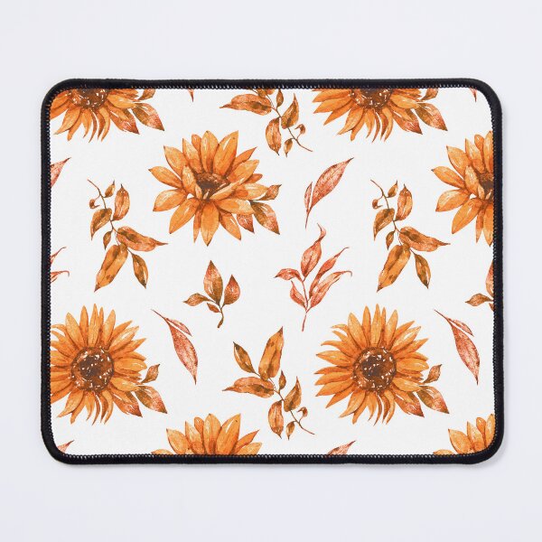 Item preview, Orange Sunflowers Classic Floral Pattern With Leaves designed and sold by DEC02.
