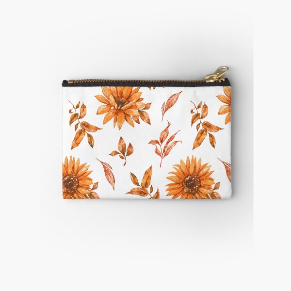 Item preview, Orange Sunflowers Classic Floral Pattern With Leaves designed and sold by DEC02.