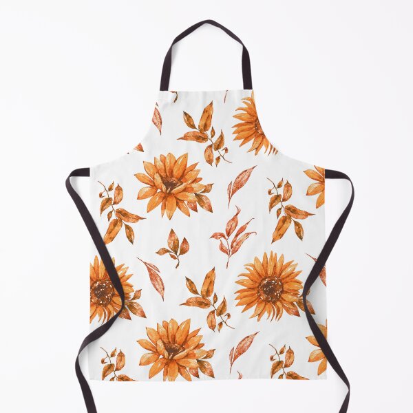 Item preview, Orange Sunflowers Classic Floral Pattern With Leaves designed and sold by DEC02.
