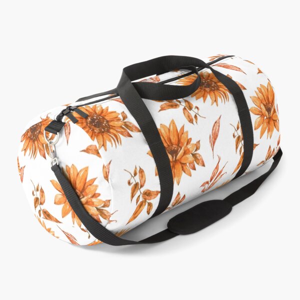 Item preview, Orange Sunflowers Classic Floral Pattern With Leaves designed and sold by DEC02.