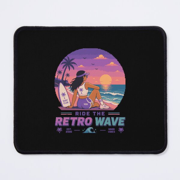 Item preview, Retro Pixel Surfer Girl Y2K designed and sold by BRROOLY.