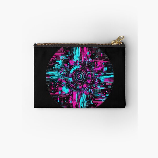 Item preview, Adversarial Neural Interference Glitch Art T-Shirt Design - Cyberpunk Holographic Patch designed and sold by Uglyandcute.