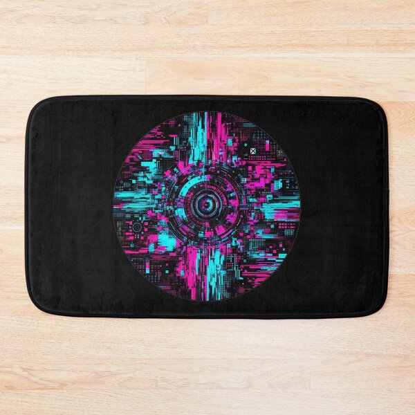 Item preview, Adversarial Neural Interference Glitch Art T-Shirt Design - Cyberpunk Holographic Patch designed and sold by Uglyandcute.