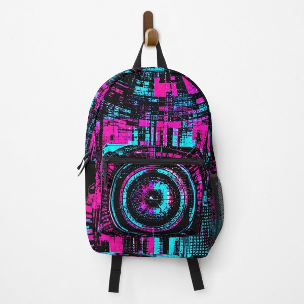 Item preview, Adversarial Neural Interference Glitch Art T-Shirt Design - Cyberpunk Holographic Patch designed and sold by Uglyandcute.