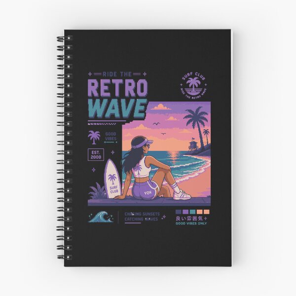 Item preview, Retro Pixel Surfer Girl Y2K designed and sold by BRROOLY.