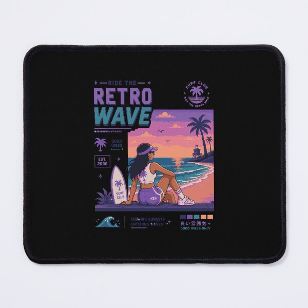 Item preview, Retro Pixel Surfer Girl Y2K designed and sold by BRROOLY.