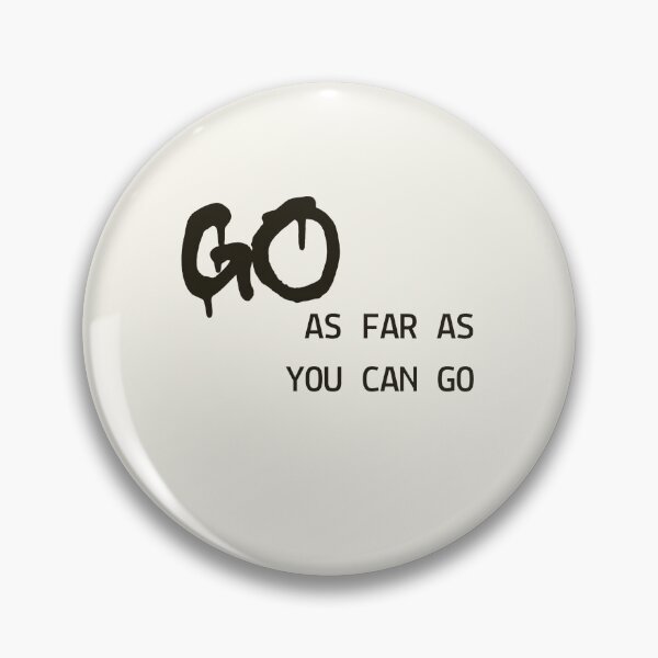Item preview, Go As Far As You Can Go | Minimal Motivational Typography Design designed and sold by KleanGirlAesthetics.