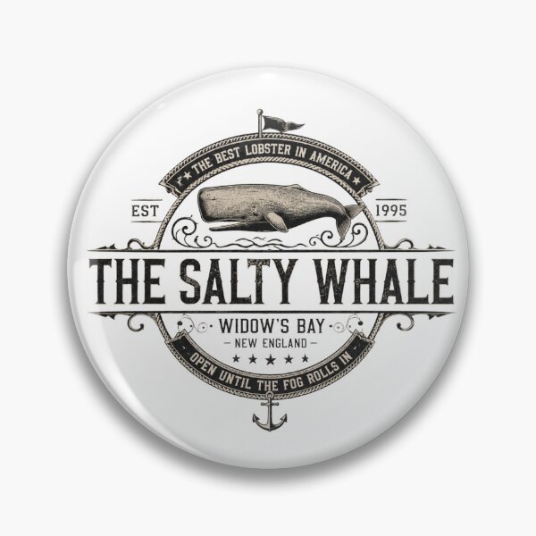 Item preview, Funny The Salty Whale Vintage Nautical Harbor Widow's Bay  designed and sold by peachlovey.