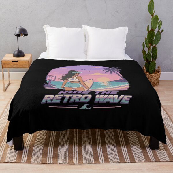 Item preview, Retro Pixel Surfer Girl Y2K designed and sold by BRROOLY.