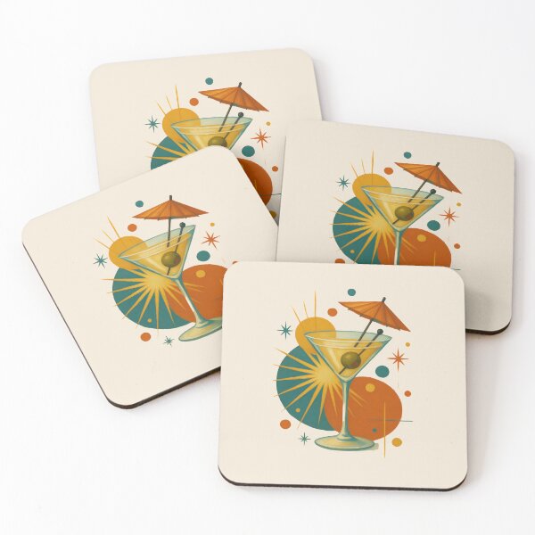 Item preview, Mid-Century Modern Cocktail Art Retro Illustration designed and sold by LABERTINY VINTAGE.