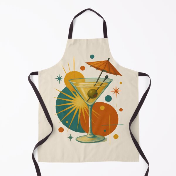 Aperçu de l'œuvre Mid-Century Modern Cocktail Art Retro Illustration créée et vendue par LABERTINY VINTAGE.