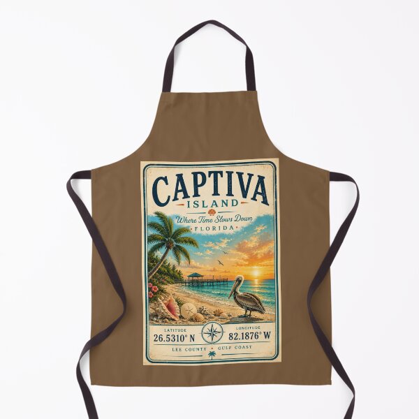 Item preview, Captiva Island Coordinates | Florida Gulf Coast Minimal Coastal Travel Design designed and sold by piketo.