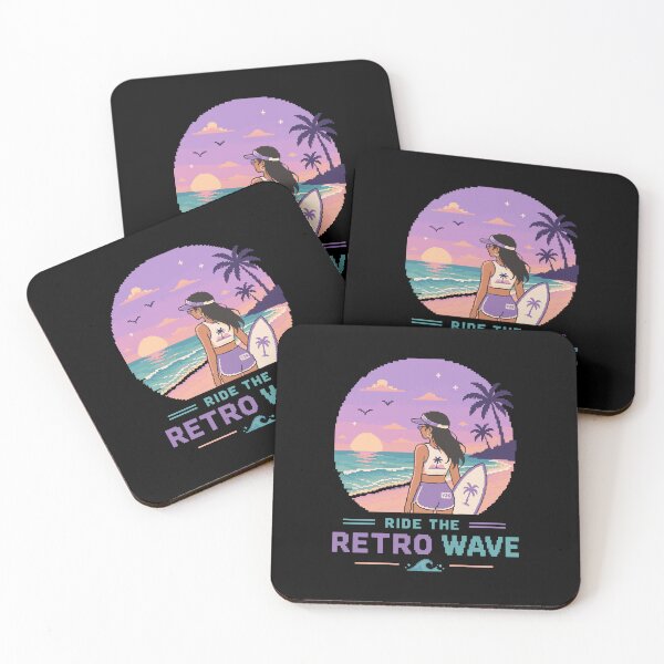 Item preview, Retro Pixel Surfer Girl Y2K designed and sold by BRROOLY.