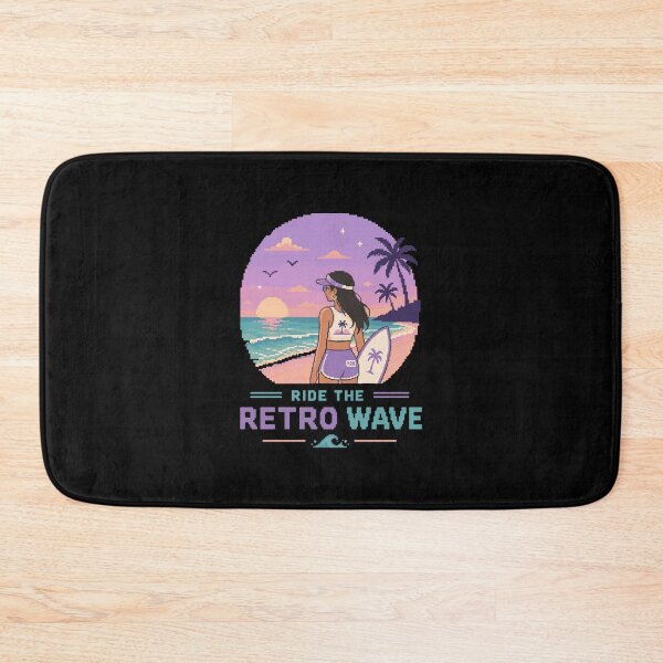 Item preview, Retro Pixel Surfer Girl Y2K designed and sold by BRROOLY.