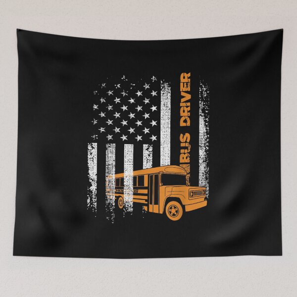 Item preview, Bus Driver American Flag designed and sold by goombi-creative.
