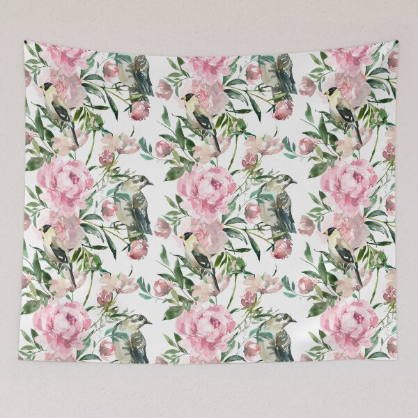 Item preview, Letter B Pink Peony Flower designed and sold by WildAliceArt.